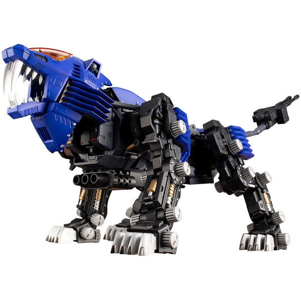 Kotobukiya HMM 1/72 Zoids RZ-007 Shield Liger Markings Plus front on view.