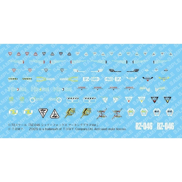 Kotobukiya 1/72 Zoids HMM Shadow Fox Markings Plus Ver decals included