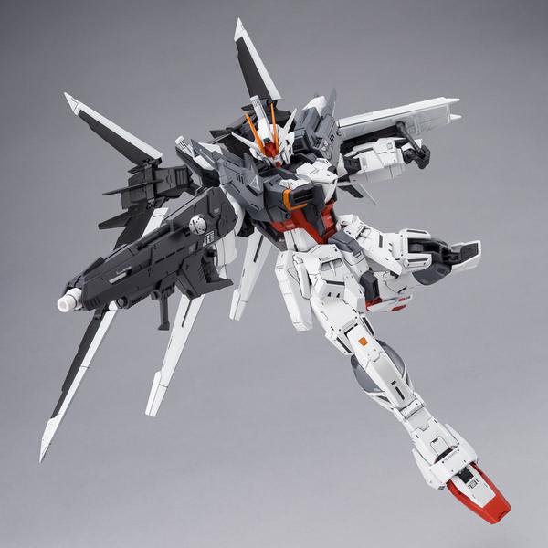 P-Bandai 1/100 MG Ex Impulse Gundam action pose with weapon. 
