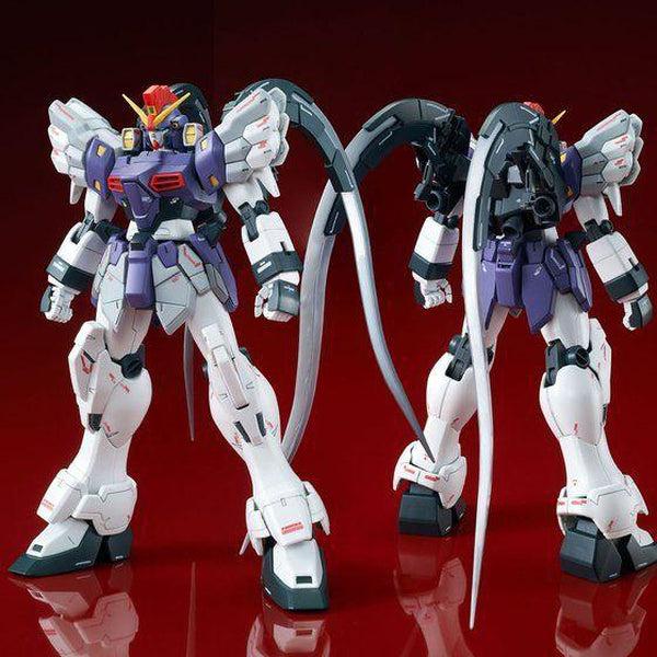 PRE-ORDER P-Bandai MG 1/100 Gundam Sandrock Custom EW [Reissue] front and rear view combo