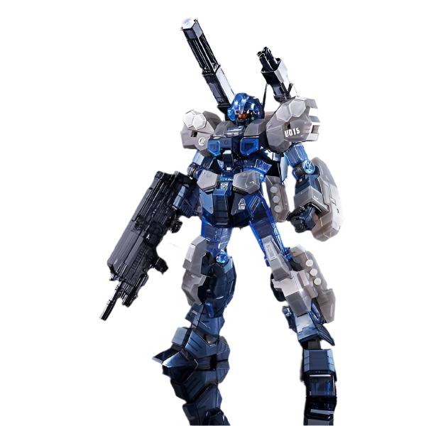 Bandai 1/100 MG Event Limited Jesta Cannon [Clear Color] front on view.
