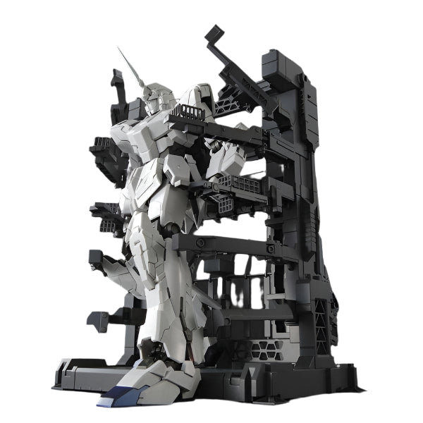 Bandai 1/100 MG Unicorn Gundam (HD Col/MS Cage) cage open