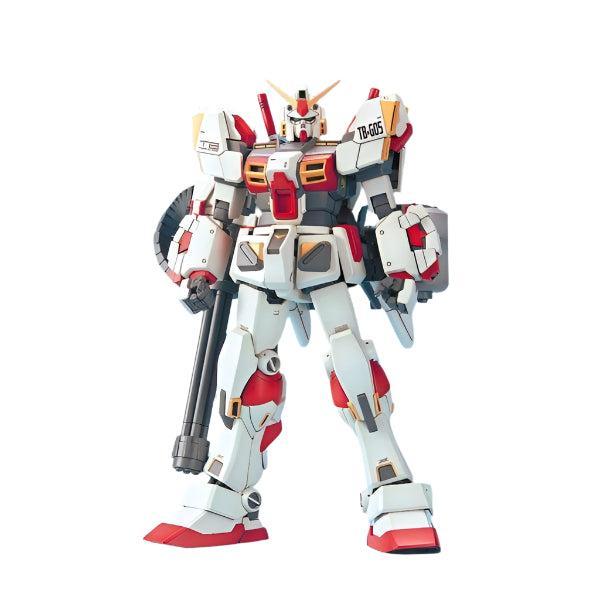 Bandai 1/100 MG RX-78-5 Gundam front on view.
