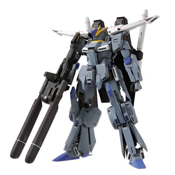 Bandai 1/100 MG FA-010A Fazz Ver.Ka action pose with weapon double missile pod