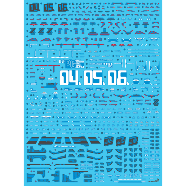 Delpi 1/100 MG Fazz Ver Ka (Red) Water Slide Decal