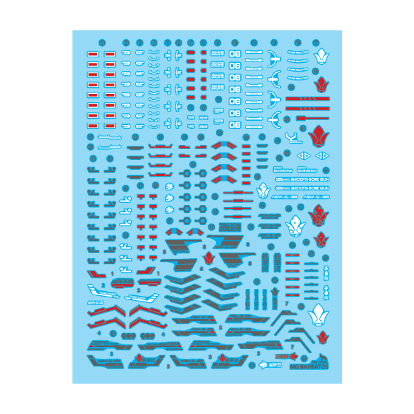 Delpi 1/100 MG Barbatos Water Slide Decal