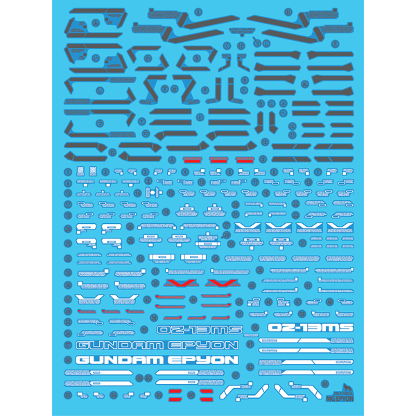 Delpi 1/100 MG Epyon Water Slide Decal