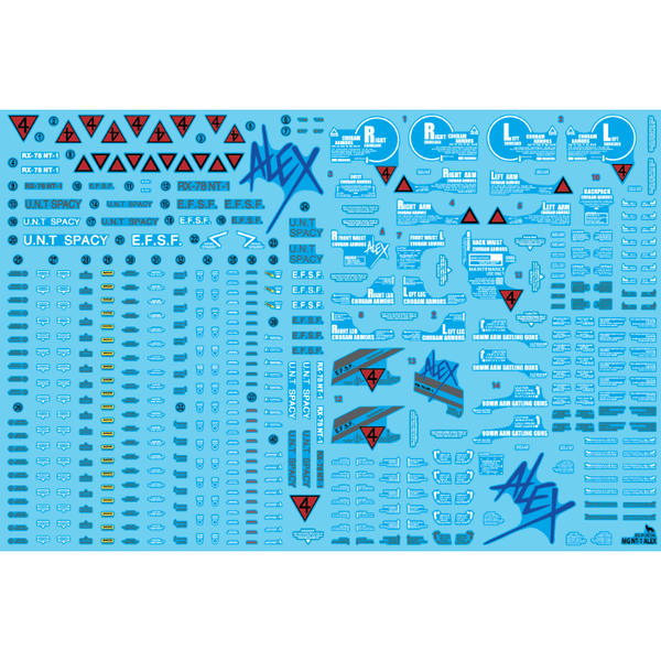 Delpi 1/100 MG NT-1 Alex Water Slide Decal