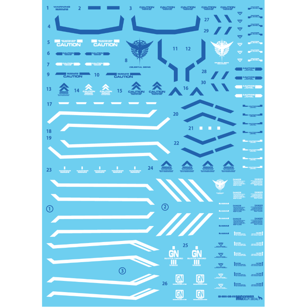 Delpi 1/100 MG XN Raiser Water Slide Decal