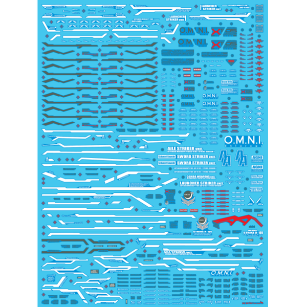 Delpi 1/60 PG Perfect Strike Hologram Water Slide Decal