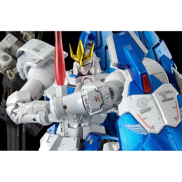 P-Bandai RG 1/144 Tallgeese III Titanium Finish close up 2