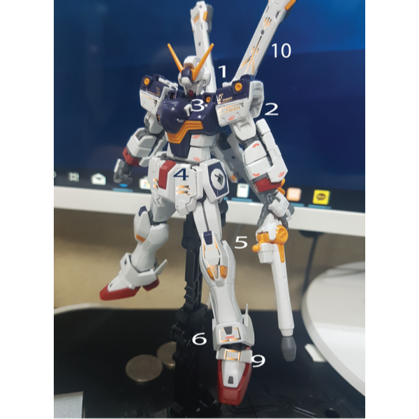 Delpi 1/144 RG Crossbone X1 Hologram Water Slide Decal fit 1