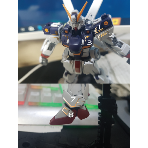 Delpi 1/144 RG Crossbone X1 Hologram Water Slide Decal fit 2