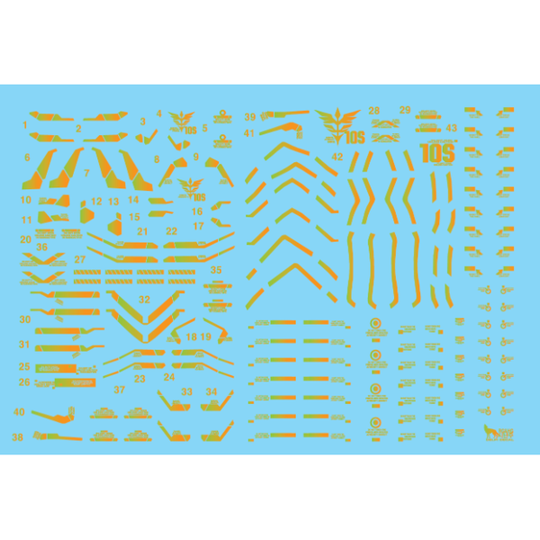 Delpi 1/144 RG or HG Sinanju Hologram Water Slide Decal