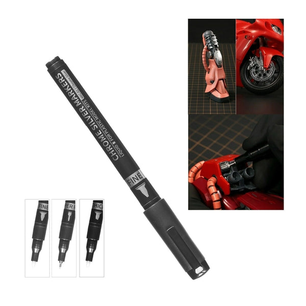 Dspiae Chrome Marker Pen what the pen looks like and sample uses