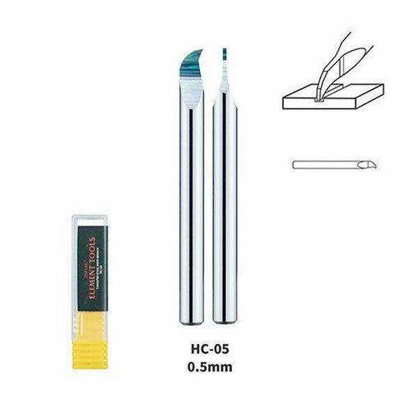 Dspiae 0.5mm Tungsten Steel Hook Broach (Scriber) Shank Dia: 3.175mm