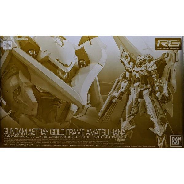 P-Bandai 1/144 RG MBF-P01-RE3 Astray Gold Frame Amatsu HANA package artwork