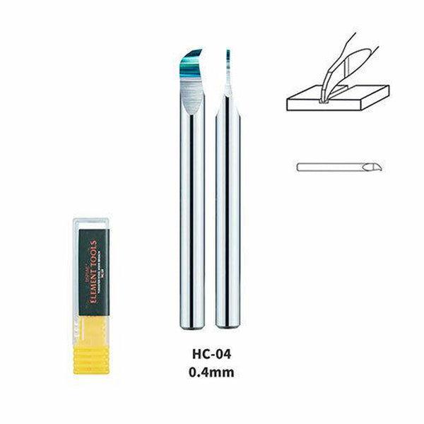 Dspiae 0.4mm Tungsten Steel Hook Broach (Scriber) Shank Dia: 3.175mm
