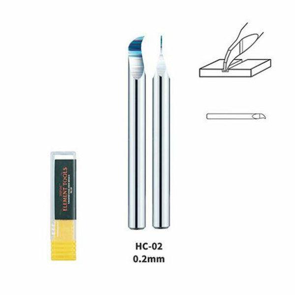 Dspiae 0.2mm Tungsten Steel Hook Broach (Scriber) Shank Dia: 3.175mm