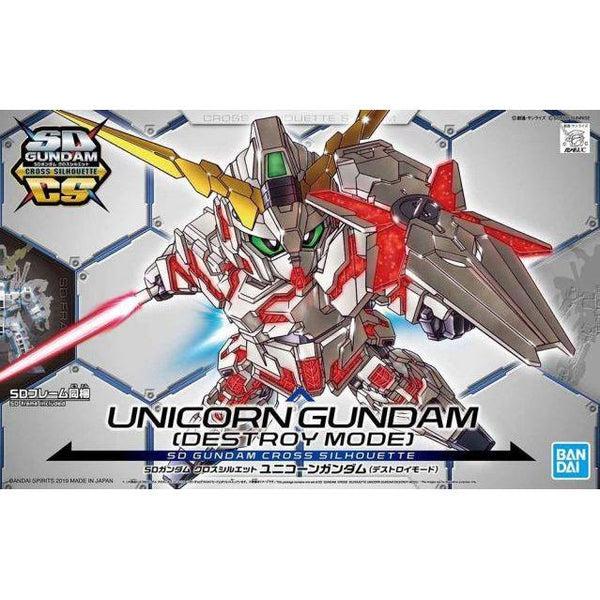 Bandai SD Cundam Cross Silhouette Unicorn Gundam (Destroy Mode) package art