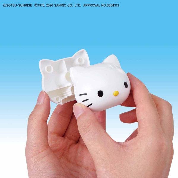 Bandai SD Hello Kitty/RX-78-2 Gundam putting kitty head together