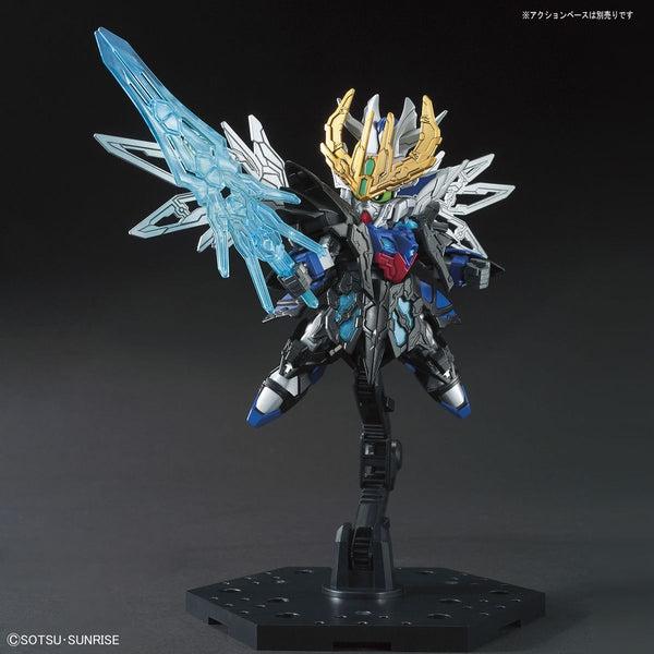 Bandai SD Cao Cao Wing Gundam action pose 3