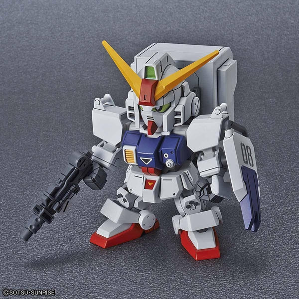 Bandai SD Gundam Cross Silhouette Gundam Ground Type front on with weapons