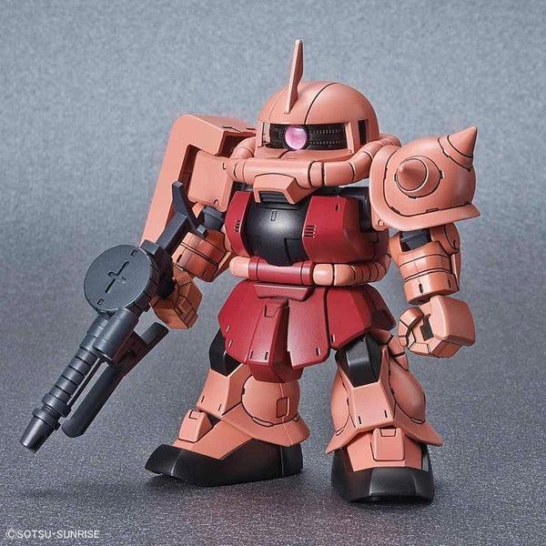 Bandai 1/144 SD Gundam Cross Silhouette MS-06S Zaku II Char Custom front on
