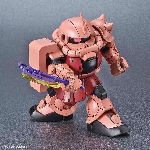 Bandai 1/144 SD Gundam Cross Silhouette MS-06S Zaku II Char Custom with heat hawk