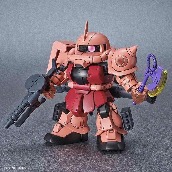 Bandai 1/144 SD Gundam Cross Silhouette MS-06S Zaku II Char Custom with weapons