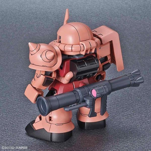 Bandai 1/144 SD Gundam Cross Silhouette MS-06S Zaku II Char Custom rear view